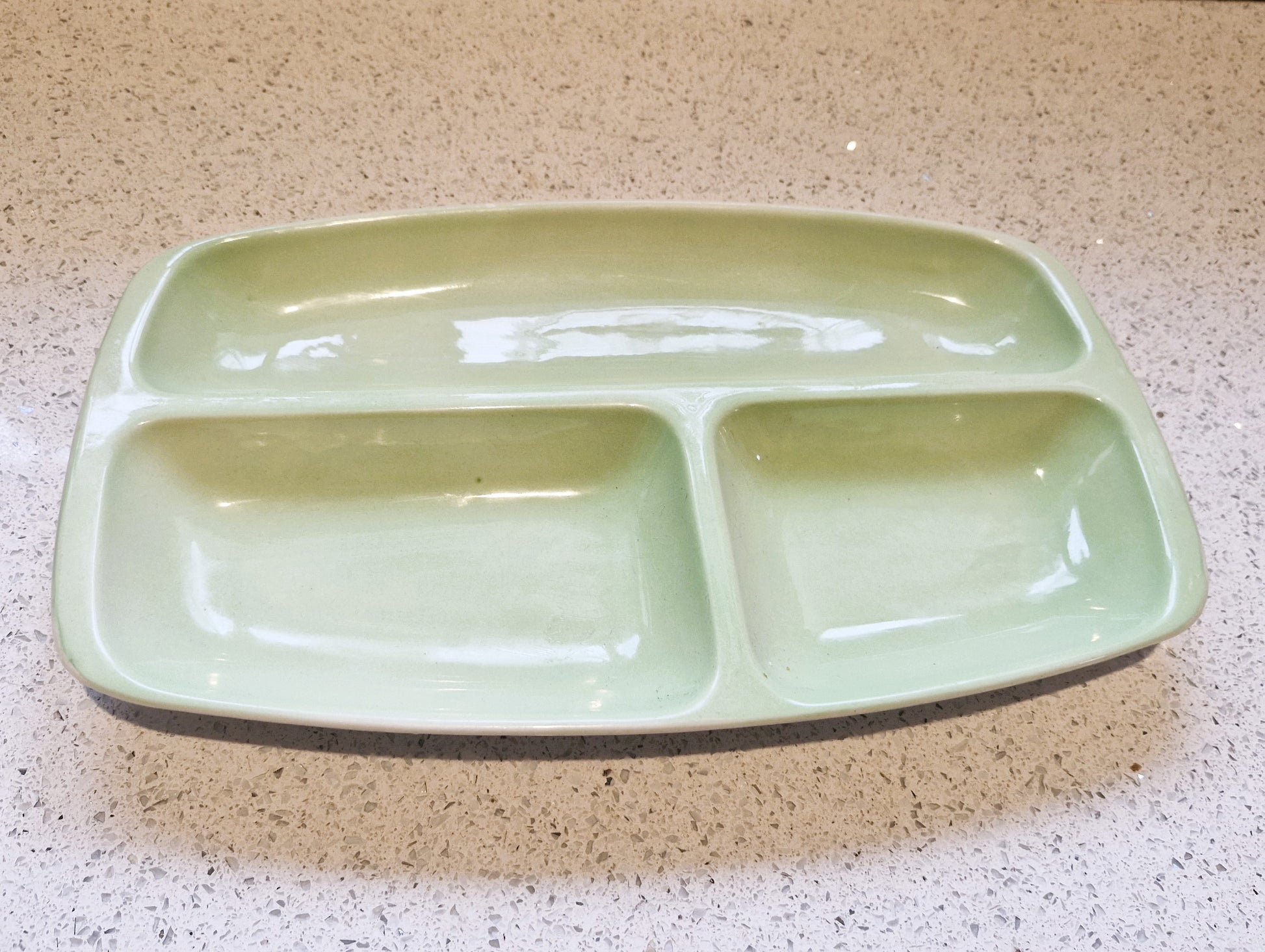 Carltonware Segmented serving dish, 1960s, 60s, Segmented Plate, Segmented dish, Kitchenalia, Carltonware, Green, Vintage