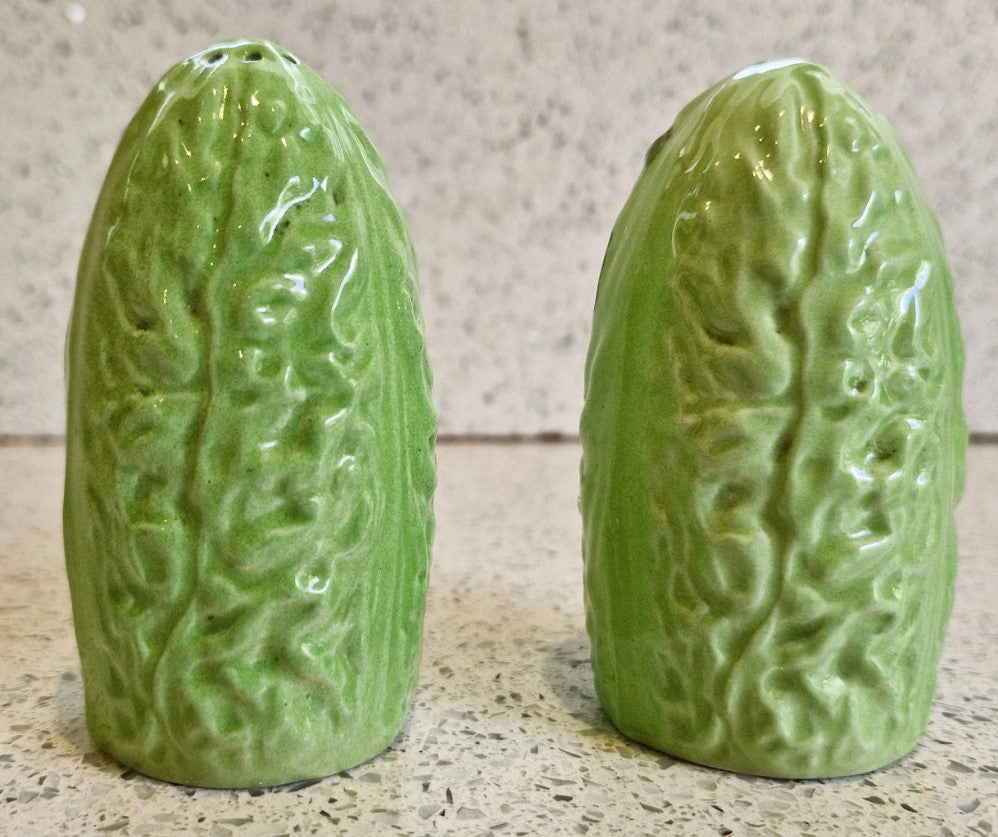 Carltonware, Vintage, Quirky, ceramic, Salt and Pepper Pots, Lettuce and Tomato Salt and Pepper Pot, Carlton Ware