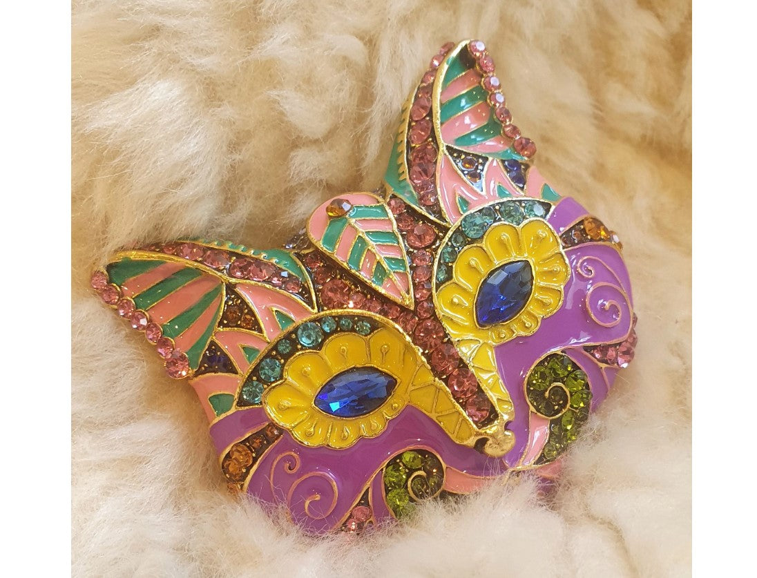 Cat Broach, NEW, Insect Jewellery, Quirky, Unusual, Bright, colourful, Enamel