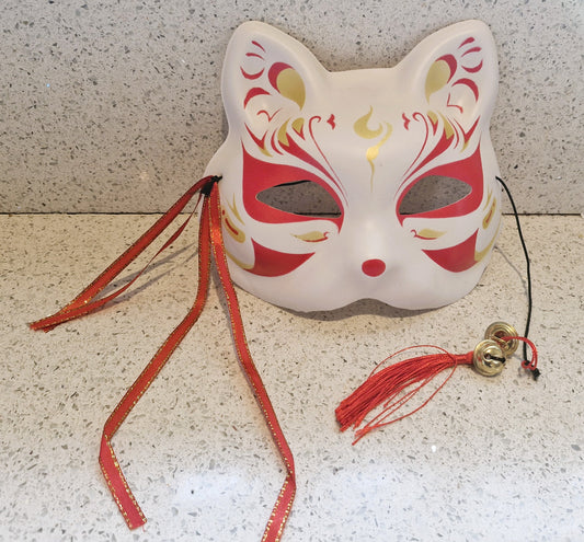 Cat Mask, Fox Mask, Halloween Mask, cat Halloween Mask, Masquerade mask, Vintage Clothes, Halloween, Halloween Costumes, Vintage 