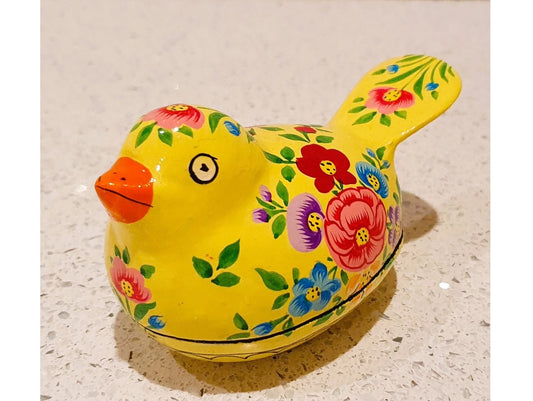 Chicken shaped trinket Box, Wooden Chicken Shaped Trinket Box, Chicken Shaped, Easter Egg Box, Vintage