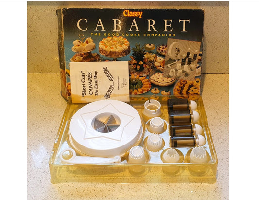 Classy Cabaret, Canape Maker, Canape cutting gadget, Canape making Kit, Vintage Kitchenalia 