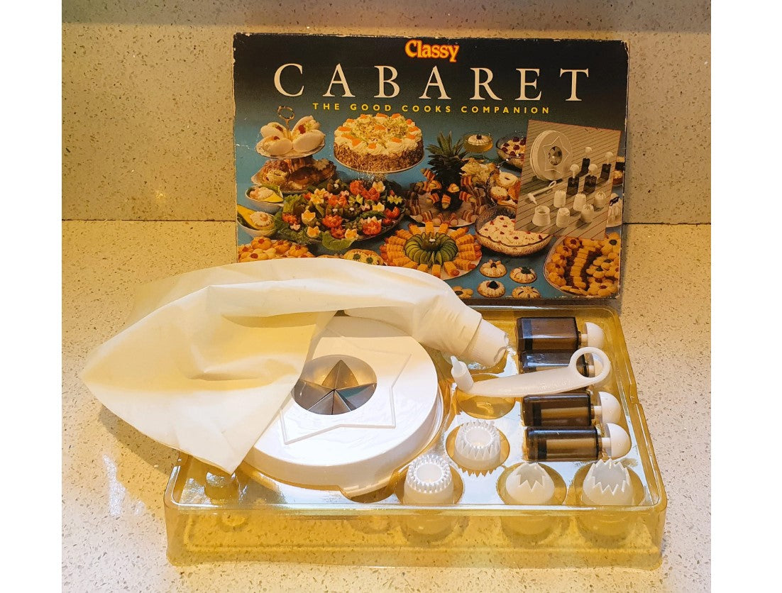Classy Cabaret, Canape Maker, Canape cutting gadget, Canape making Kit, Vintage Kitchenalia 