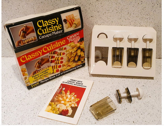 Classy Cuisine, Canape Maker, Vintage Canape Maker, Vintage Kitchenalia, Vintage cocktail party
