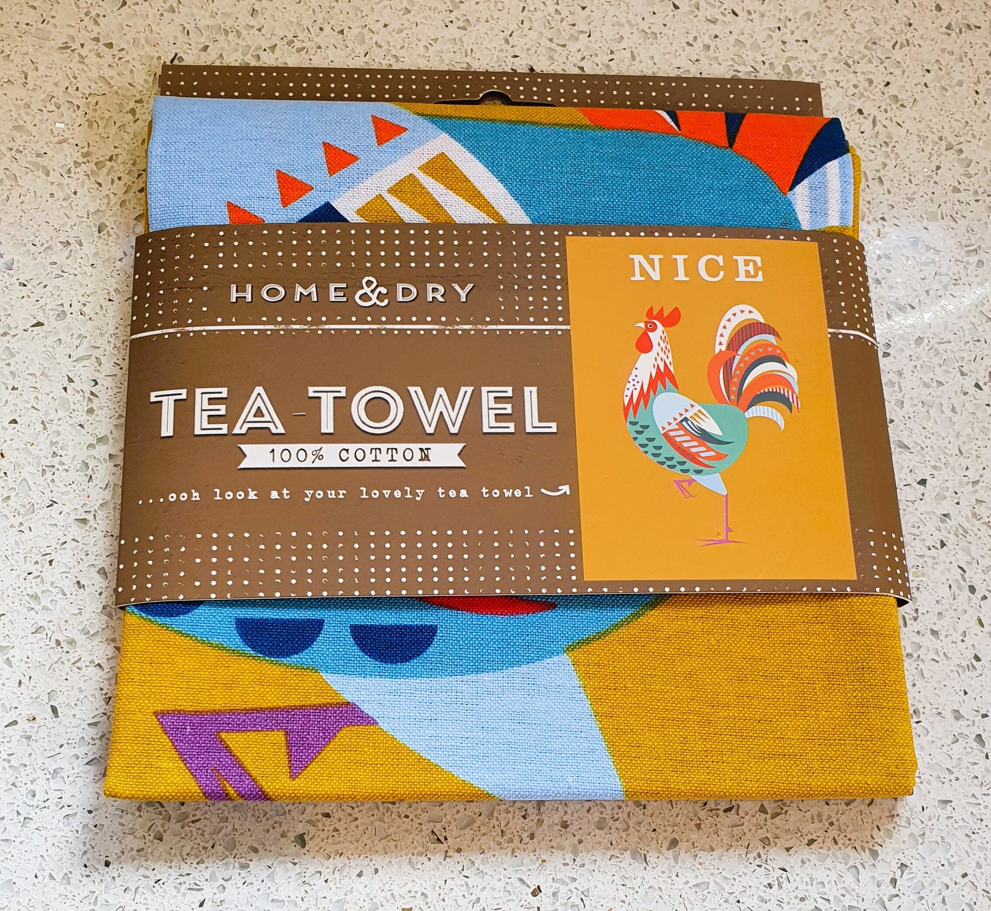 Cockrel Tea Towel, Rude, Cheeky, Fun, Design, NEW, in Packaging, Farmhouse Decor, 