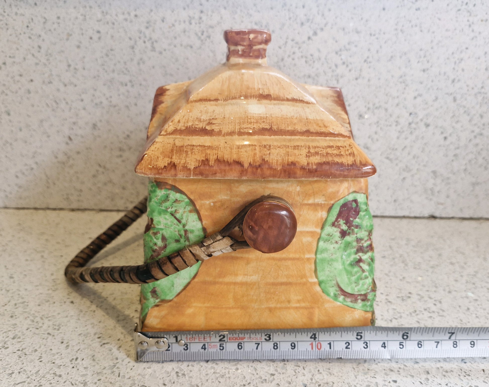 Cottage Shaped Cookie Jar, Cottage Shaped Biscuit Barrel, Cottage Ware, Vintage Cookie Jar, Made in England 