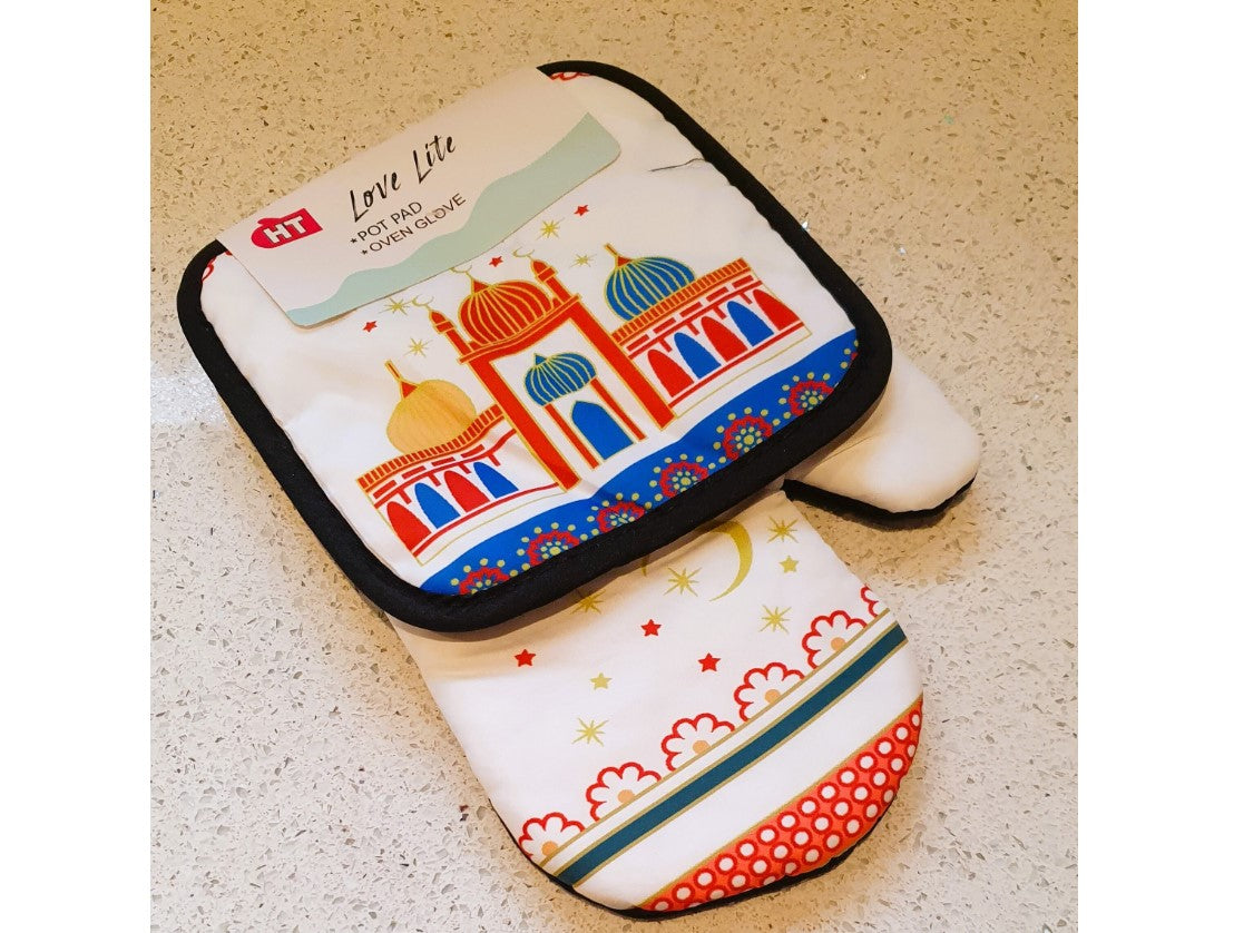 Eid mubarak Ramadan, Oven Glove, Oven Mitt Set, NEW
