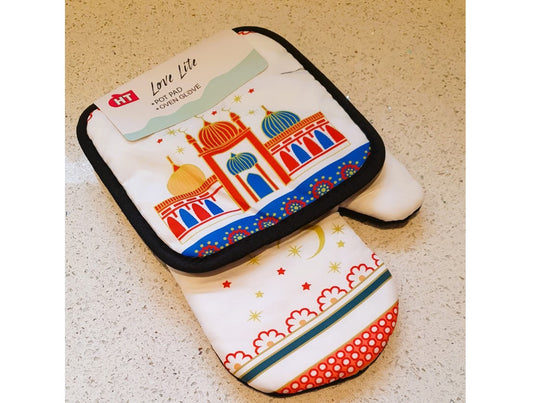 Eid mubarak Ramadan, Oven Glove, Oven Mitt Set, NEW