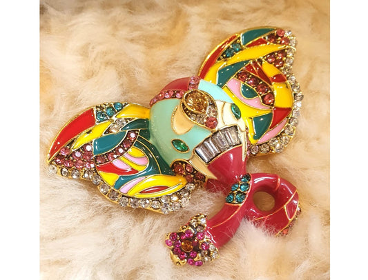 Elephant Broach, NEW, Quirky, Coat Broach, Quirky Jewellery, Quirky, Unusual, Enamel,