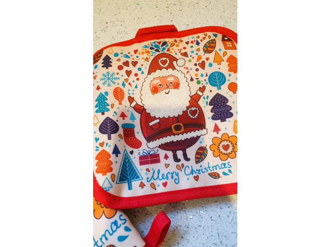 Father Christmas Oven Glove, Christmas Oven Mitt, Sant, Father Christmas, Kitsch, Quirky,