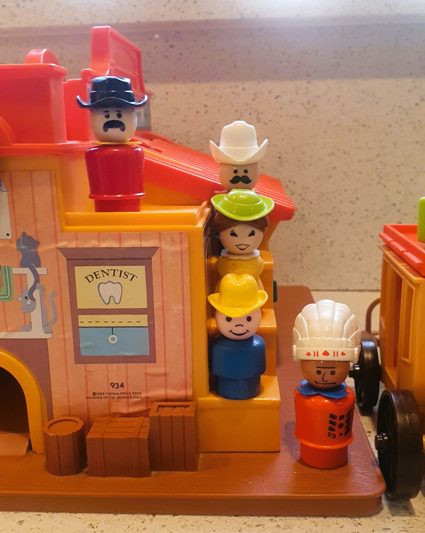 Fisher-Price Western Town, Fisher Price Western Town, Horses, cowboys and Indians