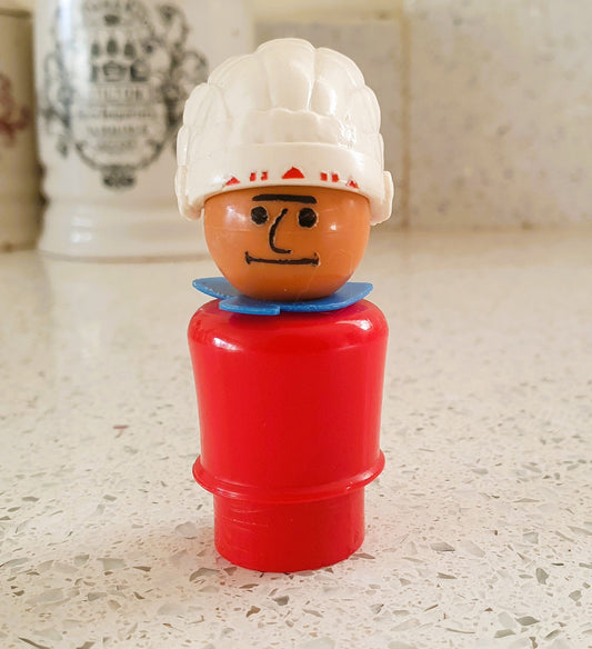 80s, Fisher Price Little People Indian Chief, Fisher Price Western town, Cowboys and Indians, 1980s, Vintage Fisher Price Toys