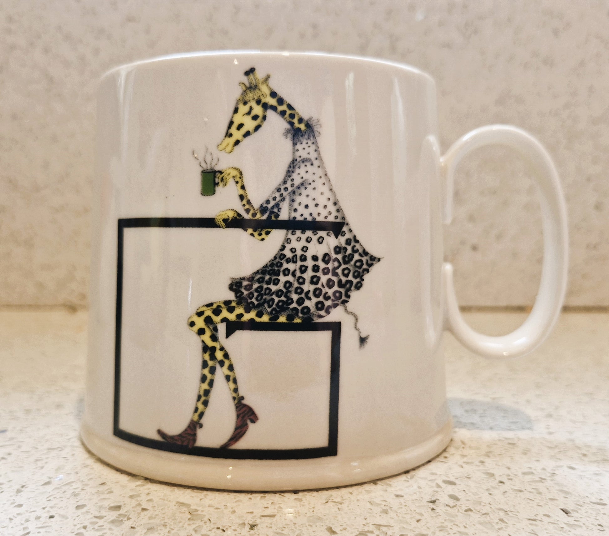 Florence Balducci Giraffe Mug, Anthropologie Mug, Florence Balducci, Animal Alphabet, G for Giraffe, Mug