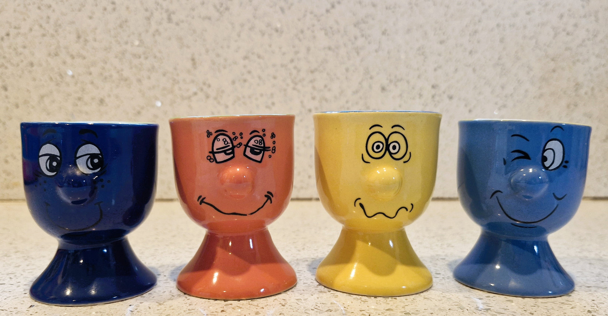 Funny Face Egg Cups, Trade WInds, Egg Cups, 90s