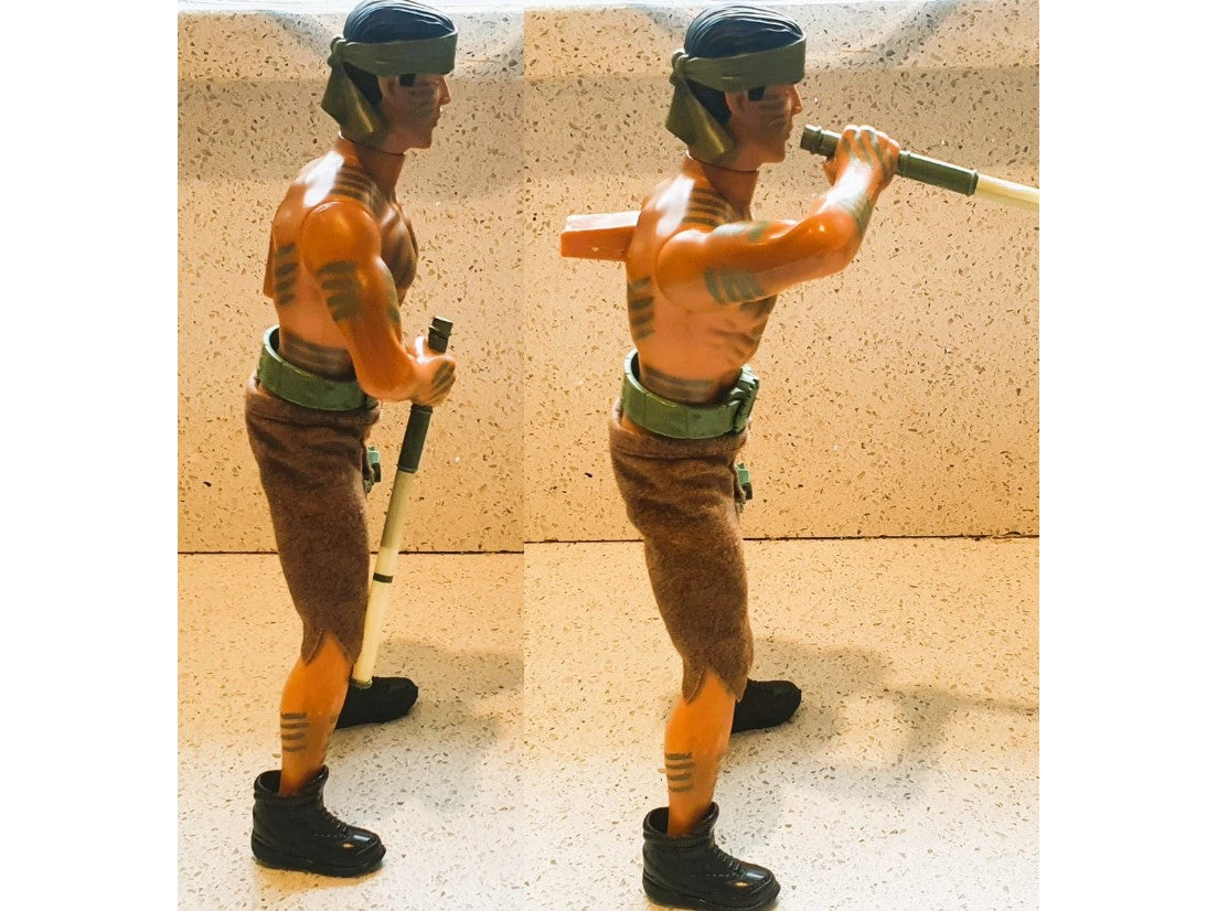 Action Man, Jungle, Amazon,  Dart, Blow Pipe, Hasbro Action Figure 1999, Works and Has Both Darts, Vintage Action man, 90s Action man