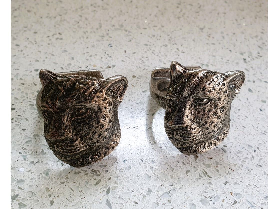 African Animals Napkin Rings, Big 5, Set of 10 Napkin Rings, Napkin Rings, Vintage Napkin Rings
