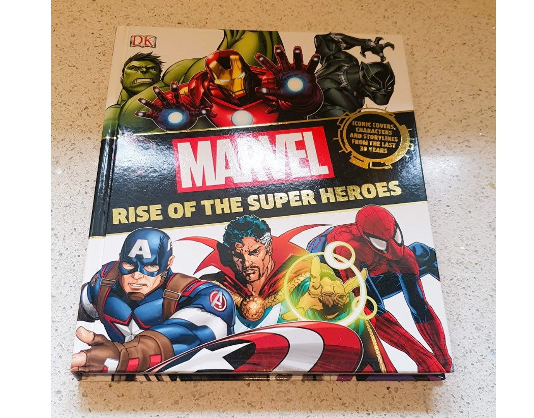 MARVEL Rise of the Super heroes, DK, Pre Loved, Marvel Book, Comics 