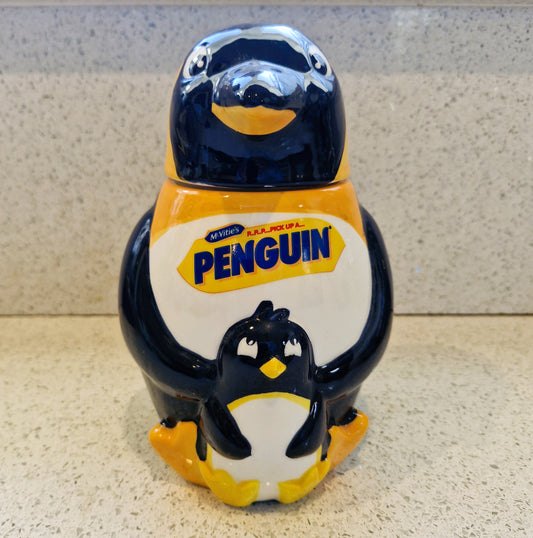 McVities, Advertising, Cookie Jar, Penguin cookie jar, Vintage