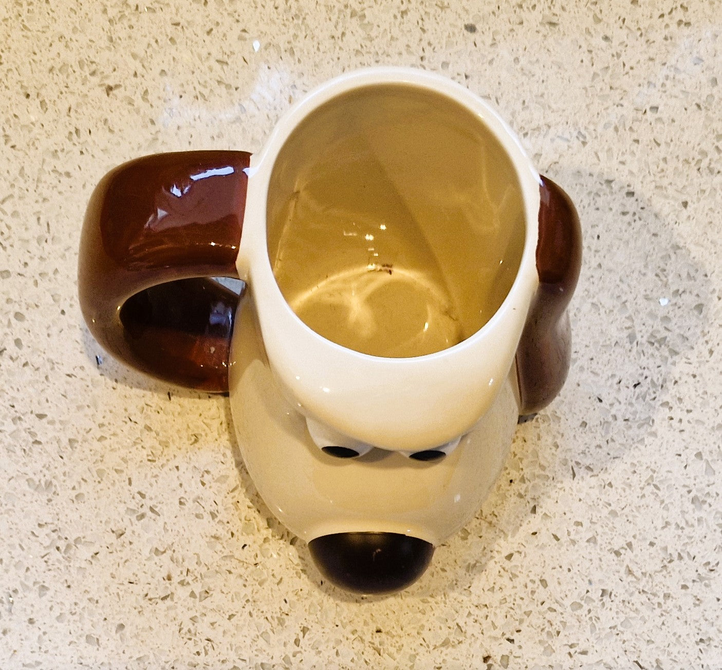 PG Tps, Wallace and Gromit, Gromit Mug, 2005, Red Nose, Colour changing Nose 