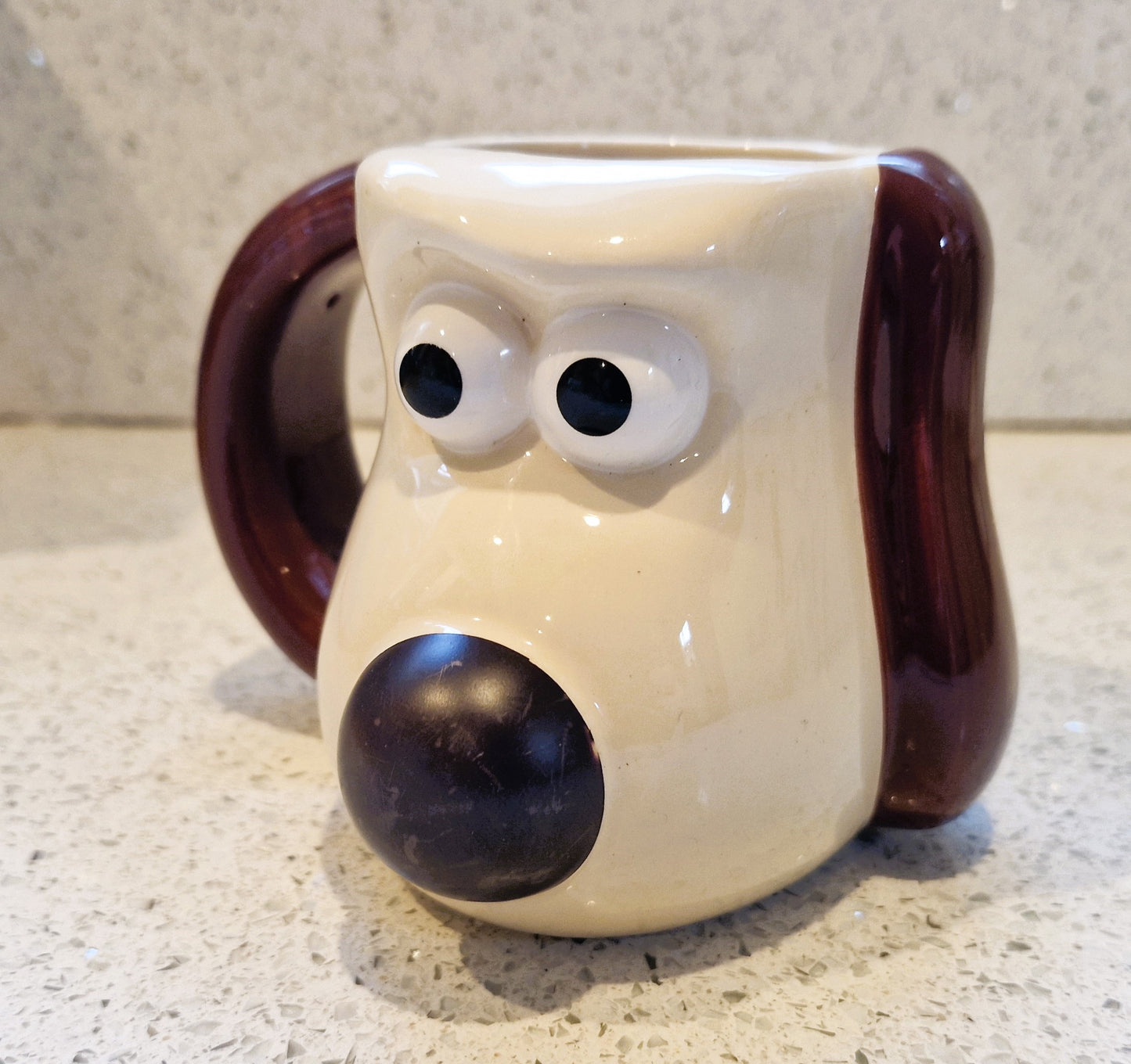 PG Tps, Wallace and Gromit, Gromit Mug, 2005, Red Nose, Heat changes Nose colour to Red 