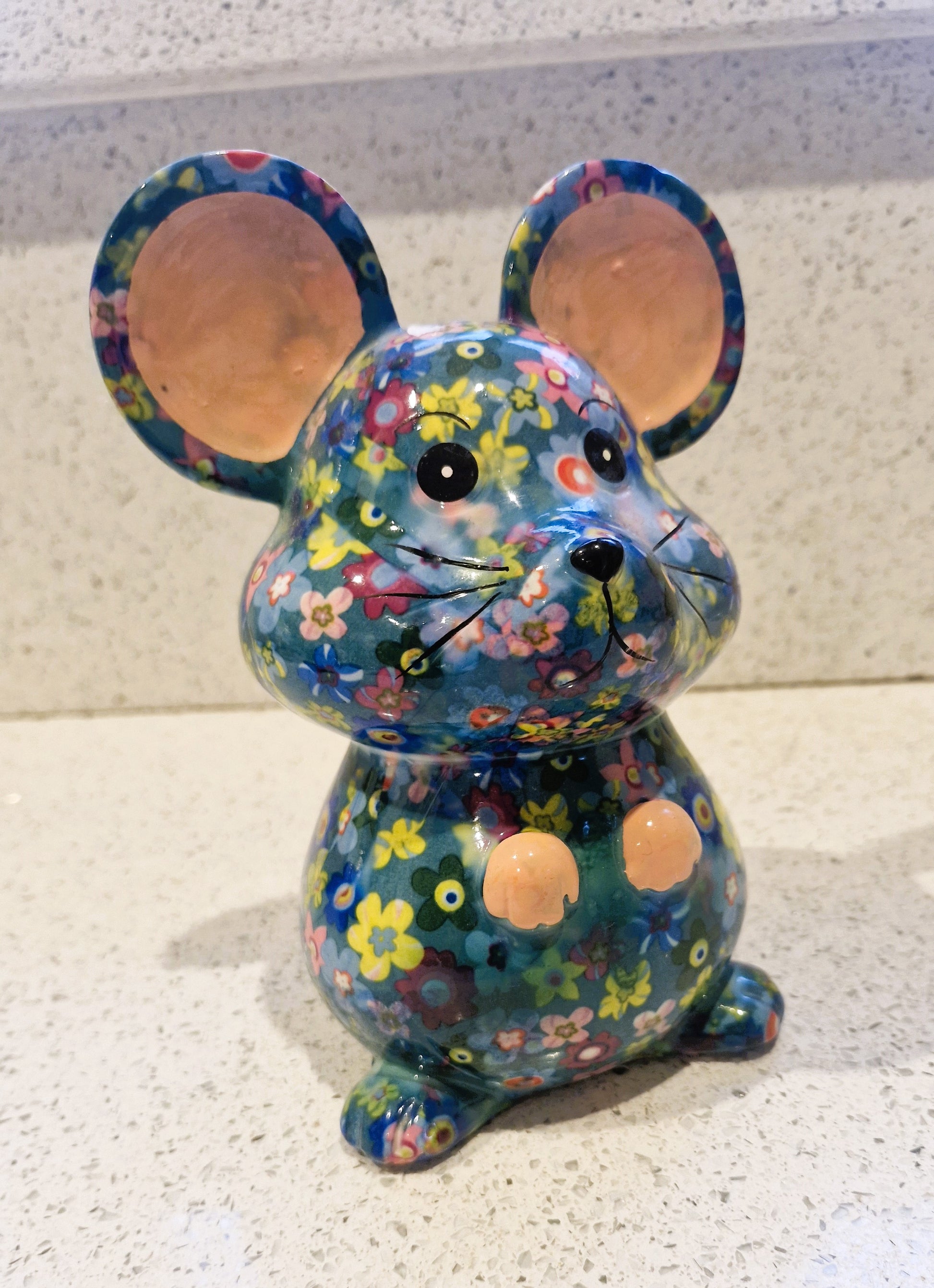 Pomme Pidou Martha the Mouse Animal Money Bank, Gift, Vintage 