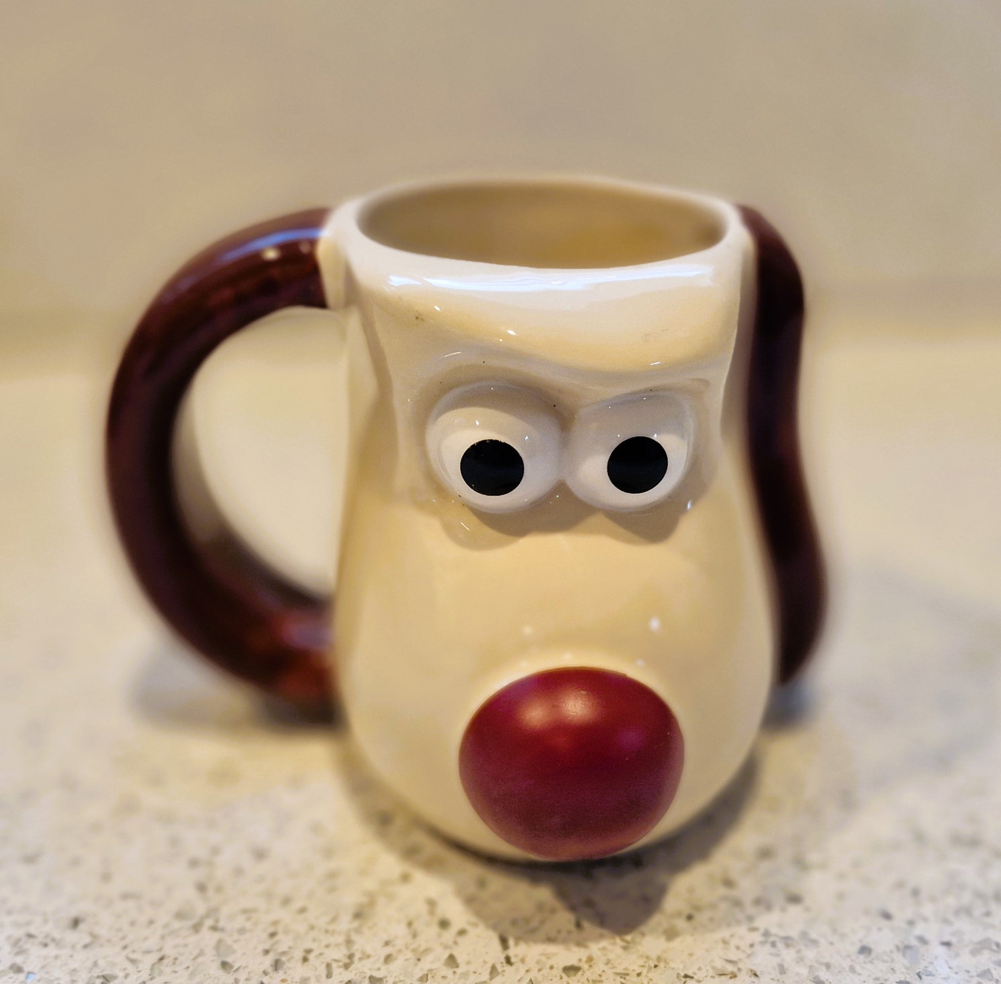Red Nose, Heat changing, Gromit Mug, Wallace and Gromit, Vintage, 2005 