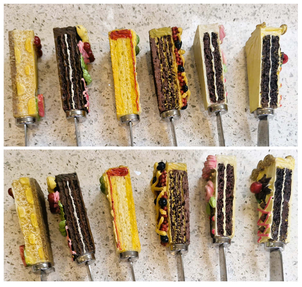 Vintage Patessarie Butter Spreaders, Cake Butter Spreader set, Ceramic Handle,