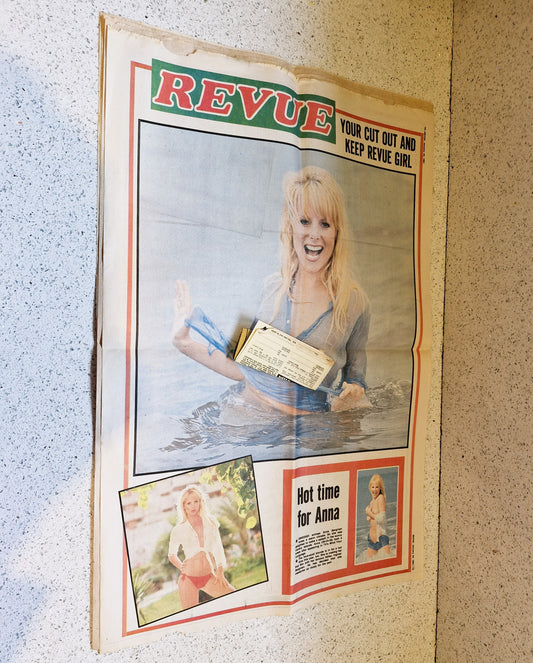 Revue newspaper, British Newspaper, January 24th, 1981, Revue, Newspaper, 64, No 64, Diana Dors, Page Three Girl, Anna Bergman, 