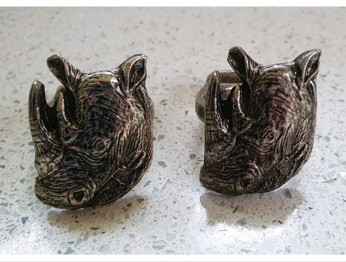 African Animals Napkin Rings, Big 5, Set of 10 Napkin Rings, Napkin Rings, Vintage Napkin Rings