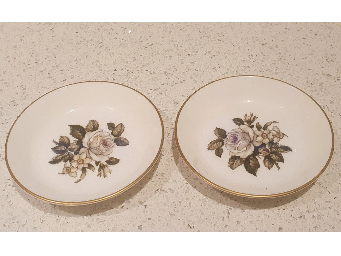 Royal Worcester, Fine Bone China, trinket Dish, Vintage English Ceramics 