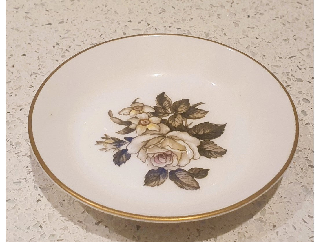 Royal Worcester, Fine Bone China, trinket Dish, Vintage English Ceramics 