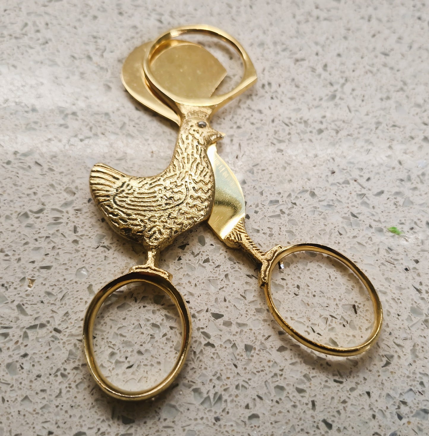 SOLINGEN Boiled egg Scissors, German, Gold plated, rare 