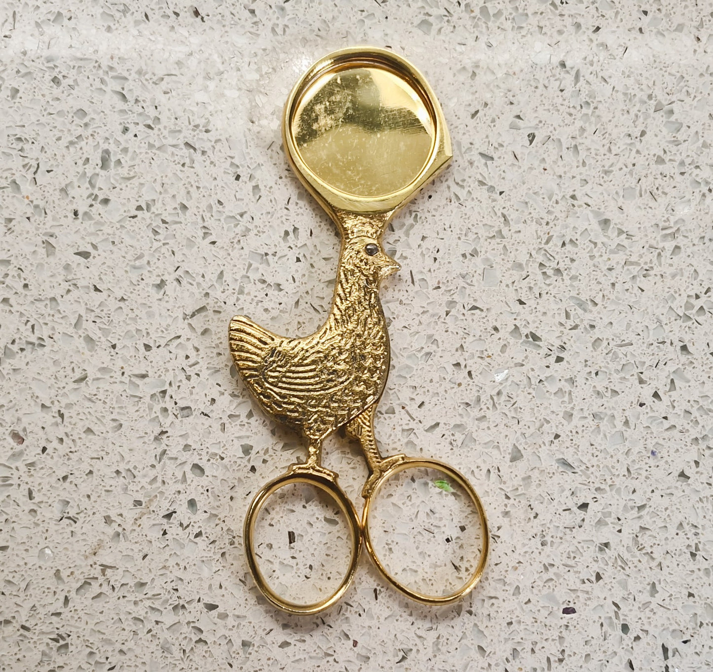 SOLINGEN Boiled egg Scissors, German, Gold plated 