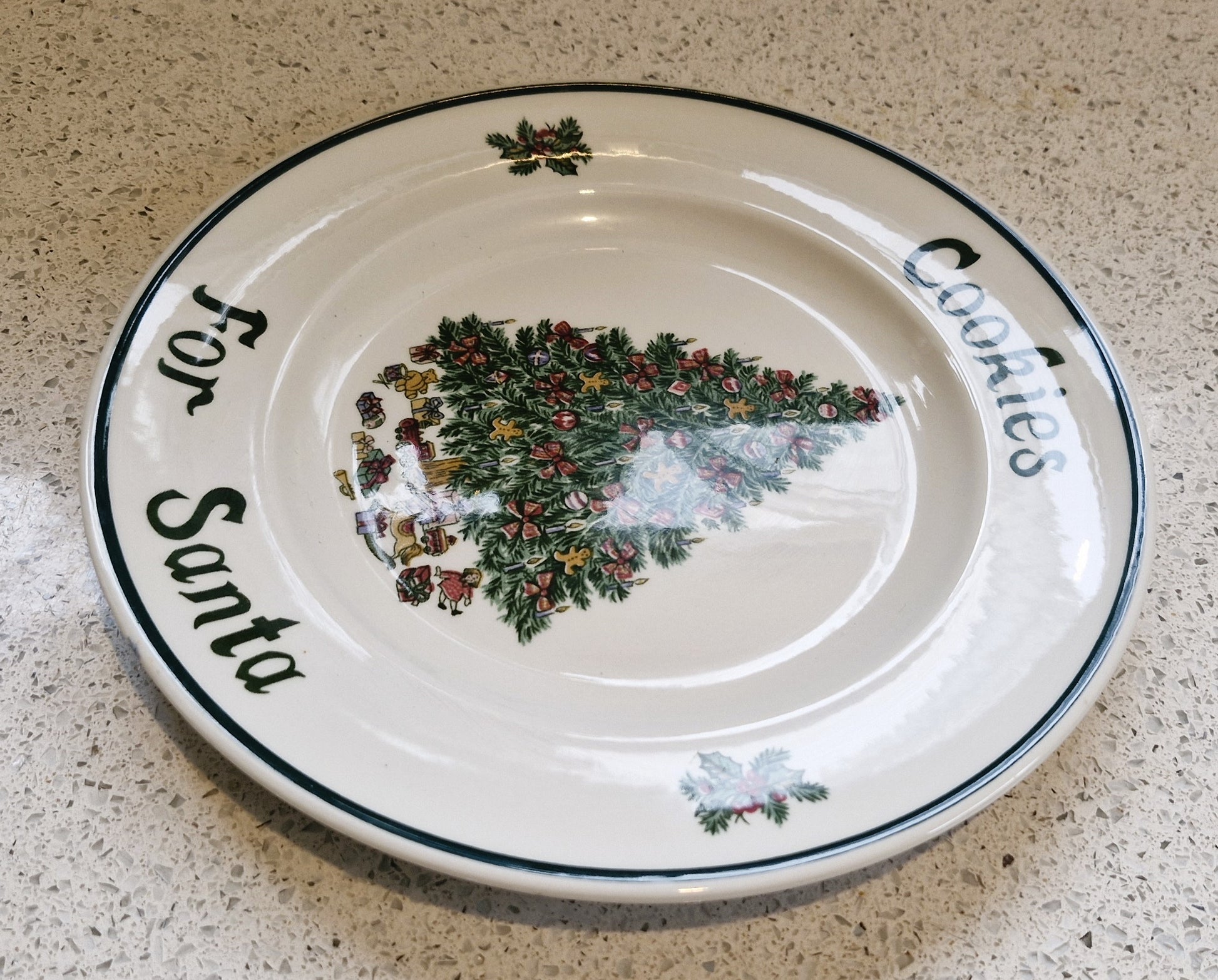Santa Cookie Plate, Johnson Bros, Made In England, 