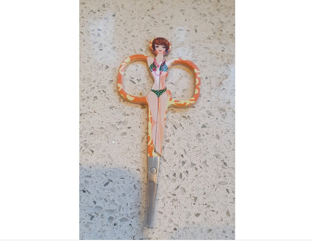 Pin Up Girl Nail Scissors, Quirky, Nail Scissors,
