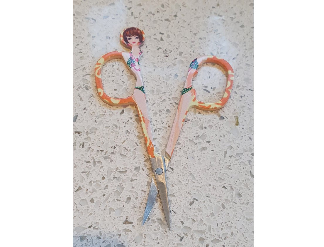 Pin Up Girl Nail Scissors, Quirky, Nail Scissors,