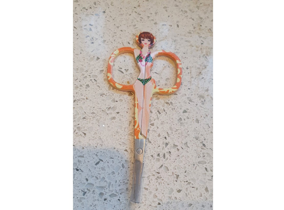 Pin Up Girl Nail Scissors, Quirky, Nail Scissors,
