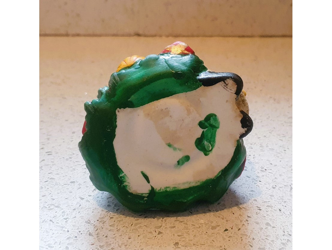 Vintage Christmas Ornament, Kitsch, Quirky, Christmas tree, Tea Light, Light up, Ceramic, Handmade, Hand decorated