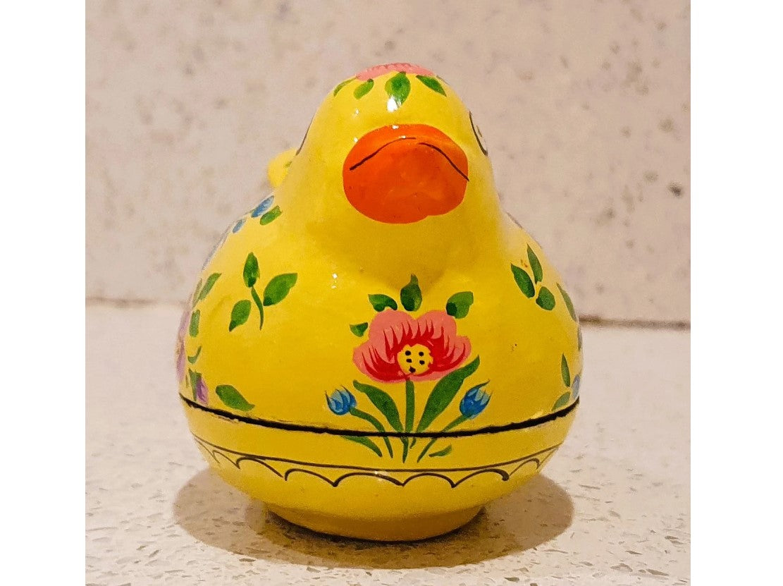 Chicken shaped trinket Box, Wooden Chicken Shaped Trinket Box, Chicken Shaped, Easter Egg Box, Vintage