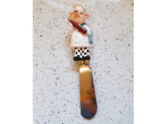 Butter Spreader, Pig Chef Butter Spreader, Salad, Boston Warehouse,  cheese board, charcuterie Board, Novelty, Quirky, Kitsch, Picnic