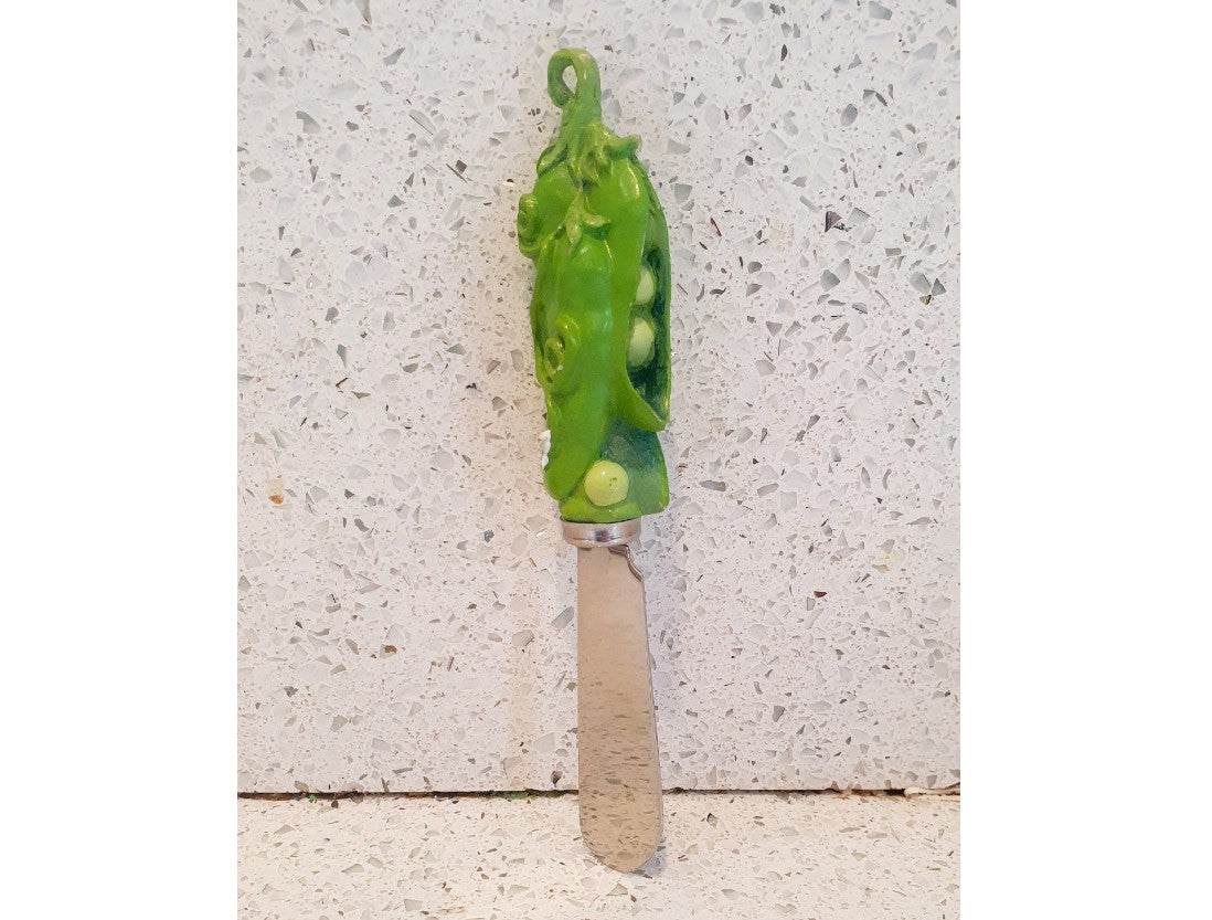 Butter Spreader, Peas, Butter Spreader, Salad, Boston Warehouse,  cheese board, charcuterie Board, Novelty, Quirky, Kitsch, Picnic