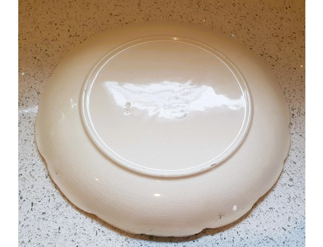 Grimwades, Royal Winton, ,Art Deco Plate, 1930s, Hand Painted, Majolica, Made in England