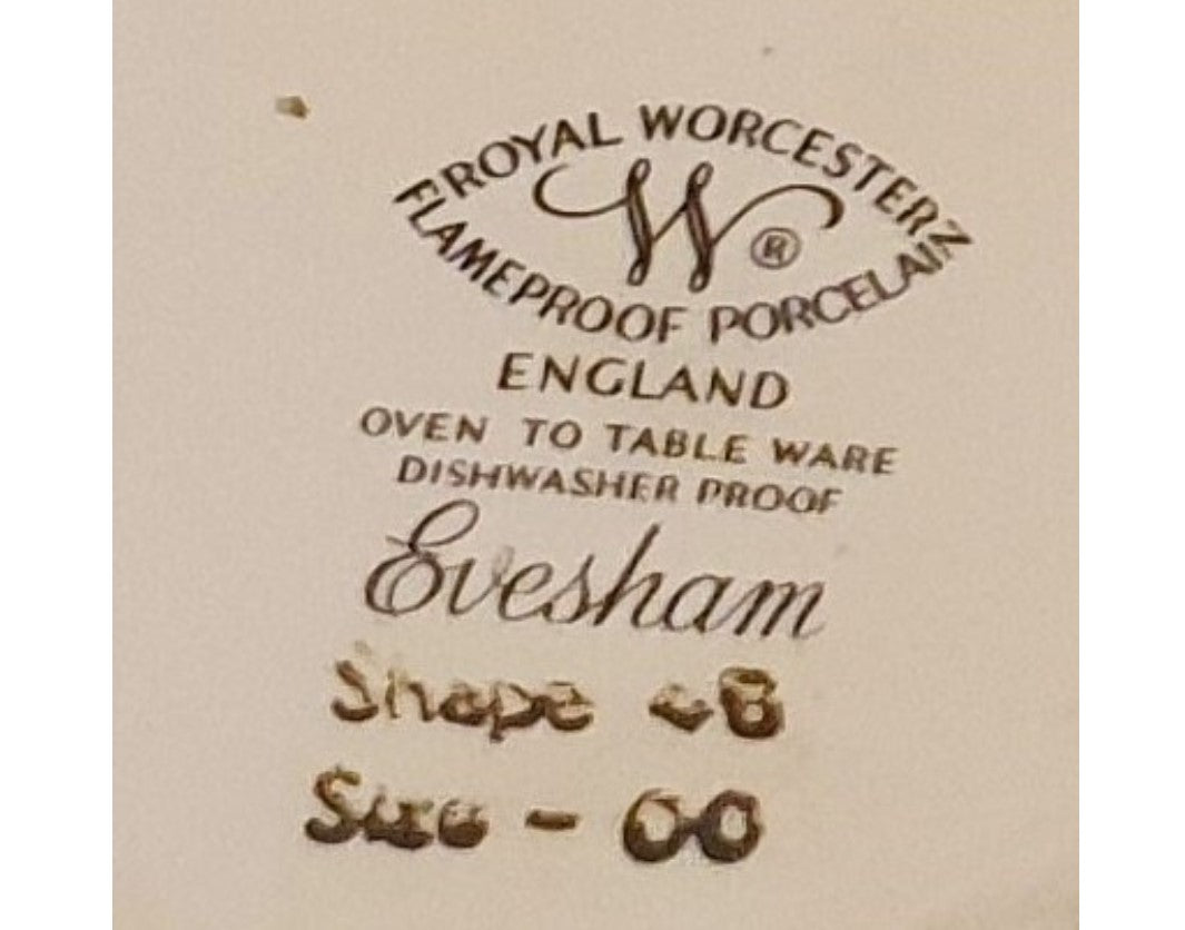 Royal Worcester Ramekins, Evesham Ramekins, Olive, Gold, Gilt edged,  Oven to table,