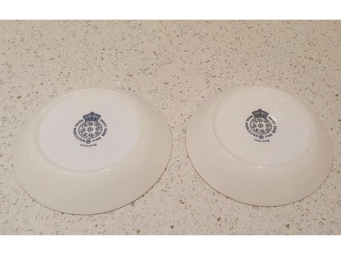 Royal Worcester, Fine Bone China, trinket Dish, Vintage English Ceramics 