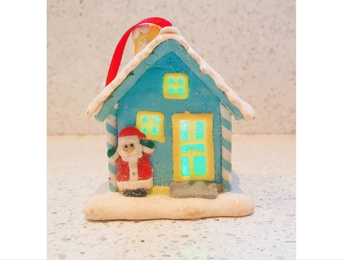 Kitsch Quirky Xmas Tree Ornament, Lights up, colour changing, Vintage Christmas, Quirky Christmas Table, Kitsch Christmas, Decoration