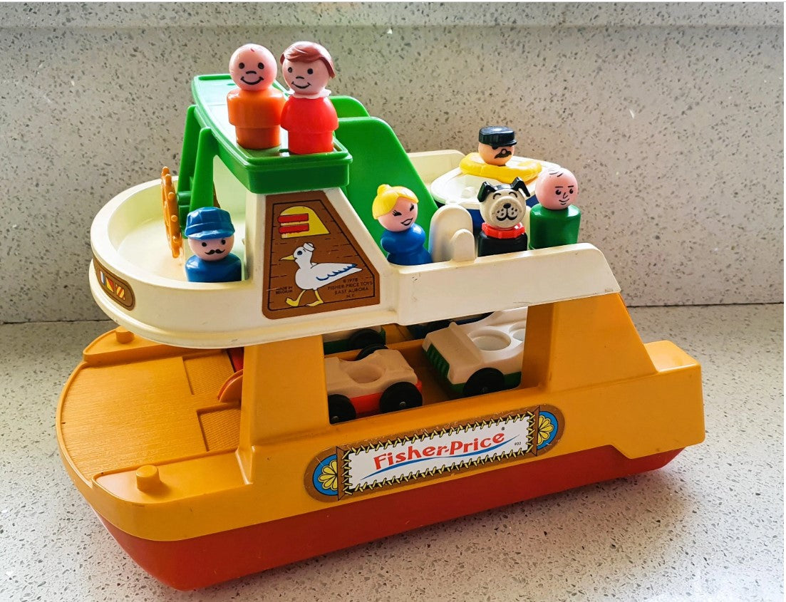 Fisher-Price Play Family Ferry Boat, Vintage Fisher Price Toys
