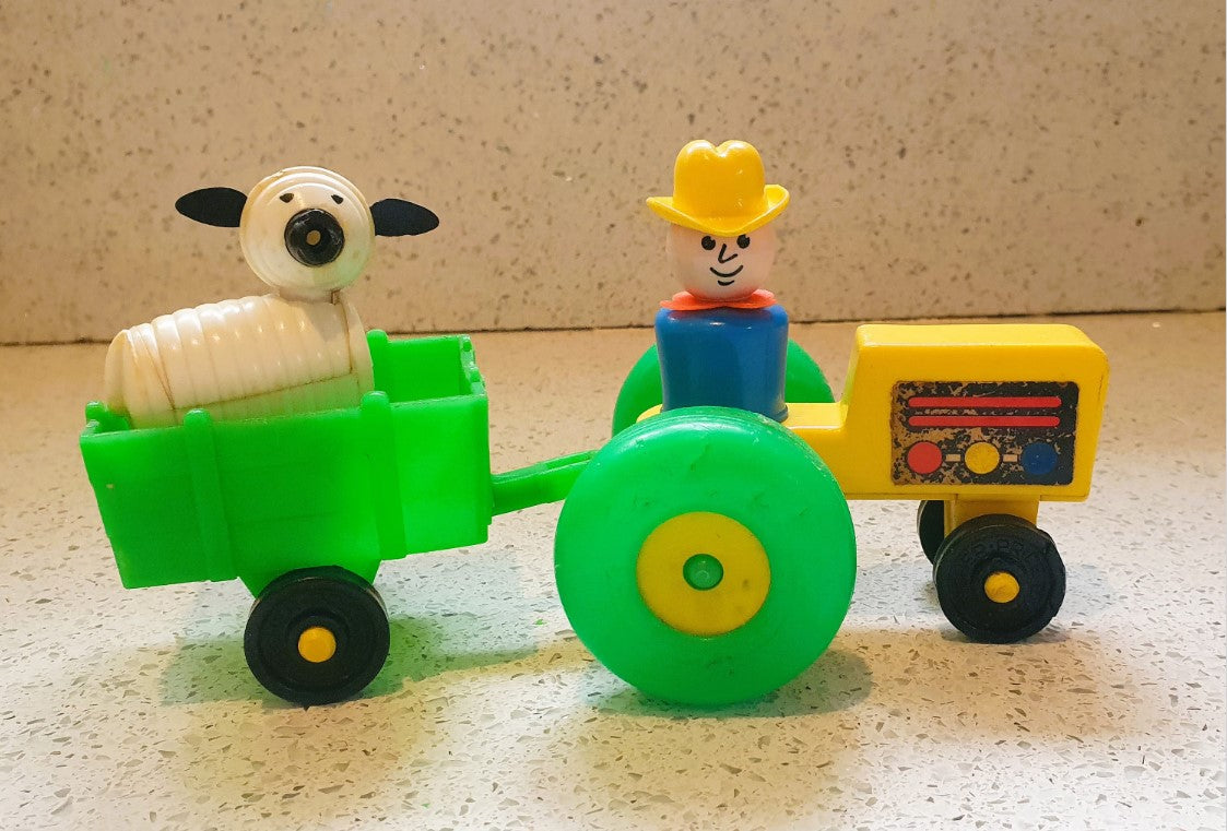 Vintage Fisher Price Little People Ferris Wheel #969 1966, Première version, Bon état - Wooden People - RARE - Grande-Bretagne