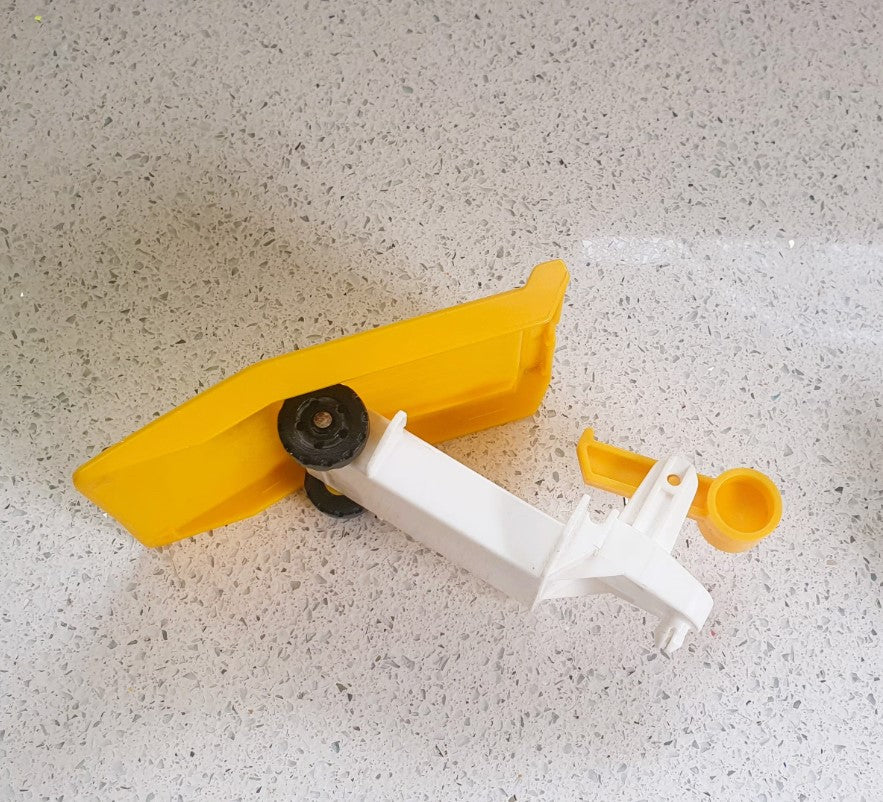 Fisher-Price Race Car, Fisher-Price Indy Race Set, Fisher-Price racing Car, Yellow Trailer and Truck, Fisher-Price Formula One Car, 1980s