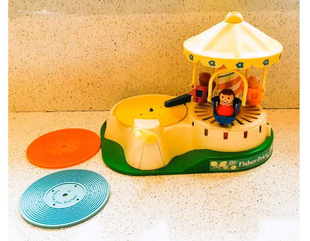 Fisher-Price Change a tune Karussell Plattenspieler, Vintage Fisher Price Karussell Plattenspieler, Fisher Price Plattenspieler