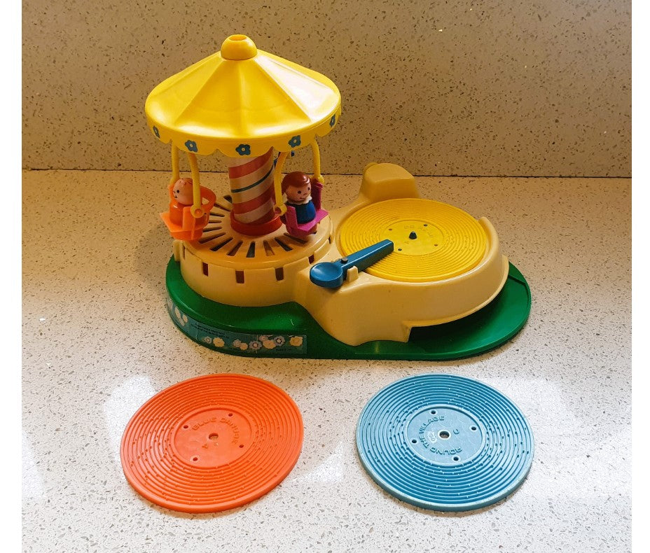 Fisher-Price Change a tune Karussell Plattenspieler, Vintage Fisher Price Karussell Plattenspieler, Fisher Price Plattenspieler
